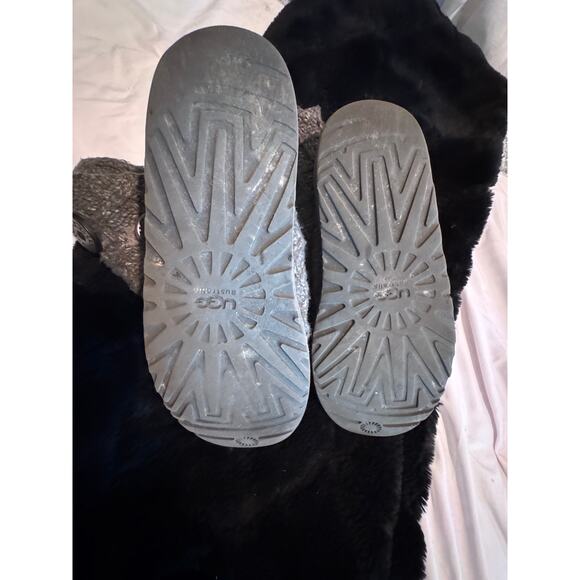 UGG Classic cardy lattice knit knee high sweater boot in dark grey sz 10/41 - Picture 7 of 11